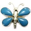 Les Trésors De Lily [B6329] - Pendentif Argent 'Doux Papillon' Turquoise