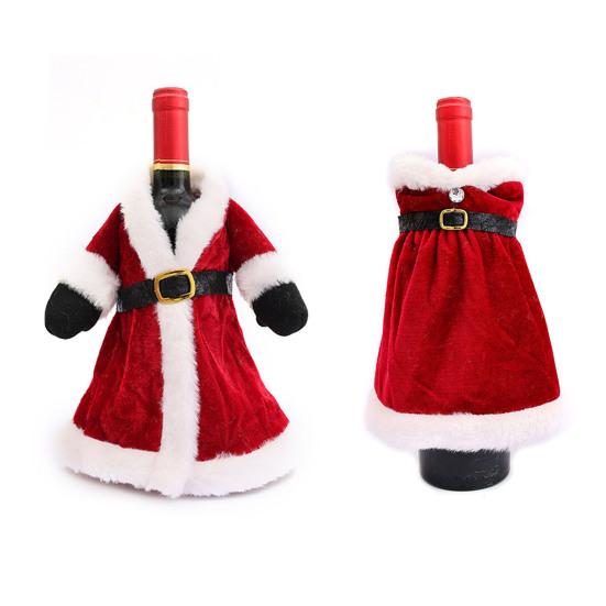 Christmas Wine Bottle Cover Wine Bottle Sweater Red Wine Bottle Dress Table Centerpiece for Festive Christmas Decoration
