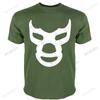 Fashion Tshirt Men Cotton Brand Teeshirt Blue Demon T Shirt Blue Mexico Mask Demon Wrestling Libre Lucha High Quality Tshirts