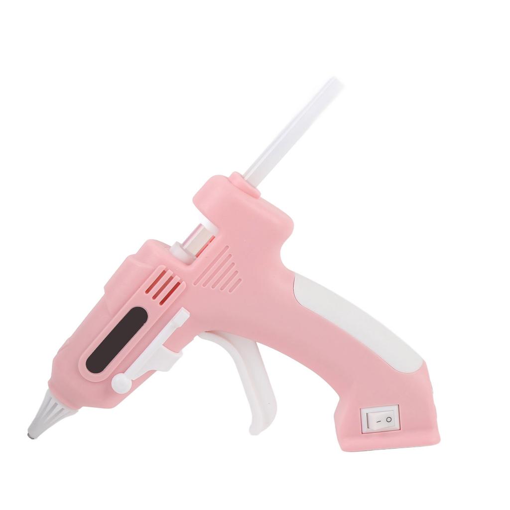 Electric Hot Glue Kit with 10Pcs 7mm High Adhesion Sticks Cordless Hot Melt Glue Tool for Home and Crafting