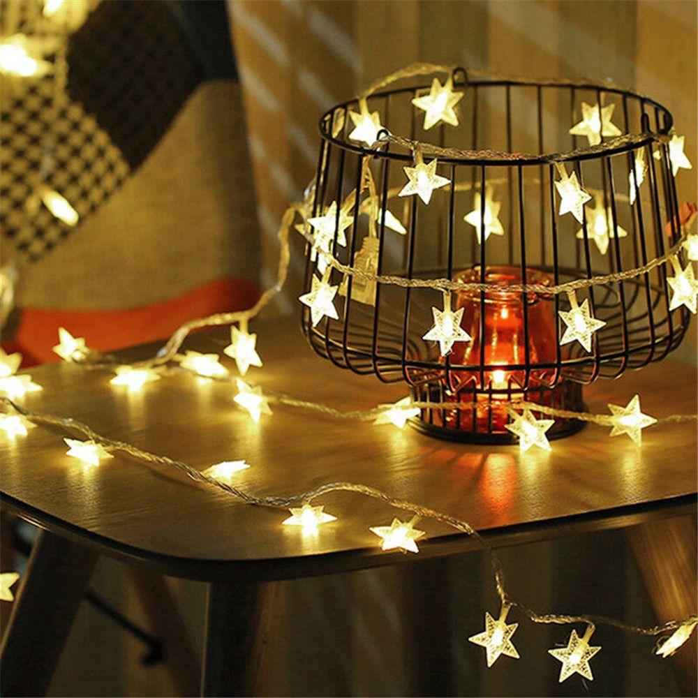 Decorative Weeding Bar Party Fairy Lights Starry Sky Light String Christmas LED Star String Light