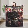 God of War Game Gamers Kratos Blanket  Camping Flannel Throw Blanket For Couch Chair Super Warm Bedspread Birthday Present