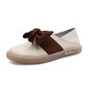 [2025] 2025 Bow Women's Flat-soled Single Shoes Wear Two Casual Soft-soled Shoes with One Pedal