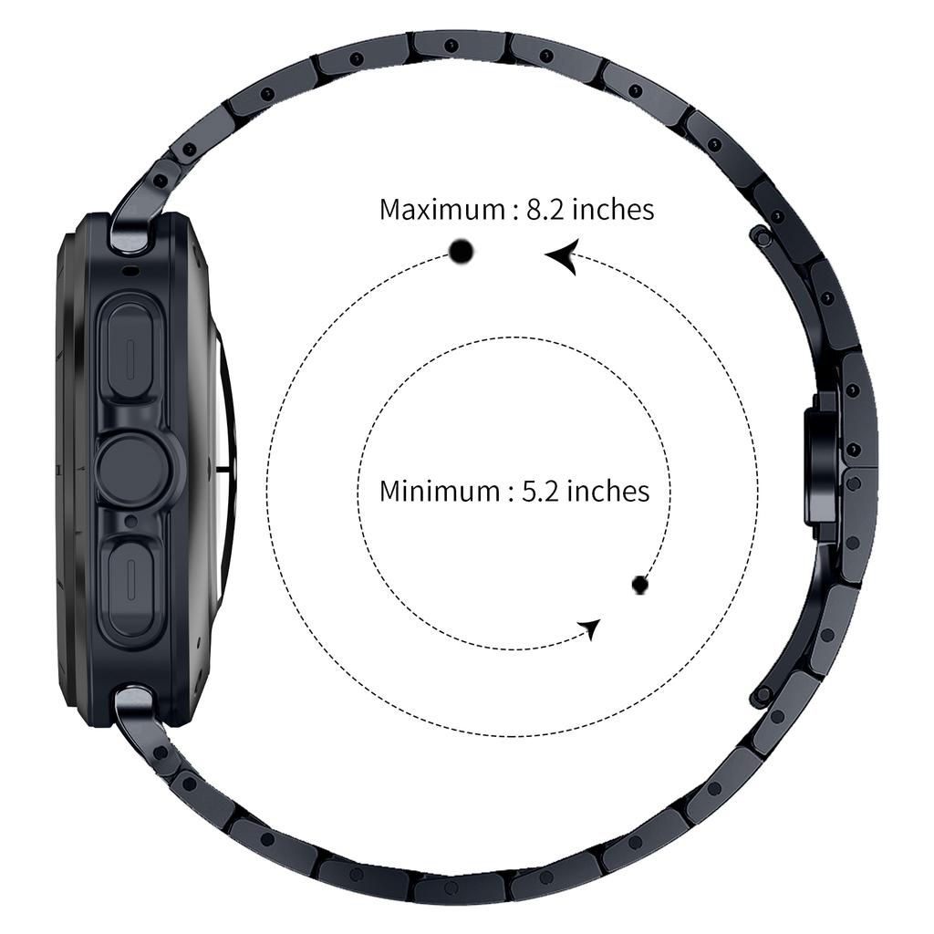 For Samsung Galaxy Watch Ultra 47mm Replacement Strap Stainless Steel Smart Watch Band,Grey