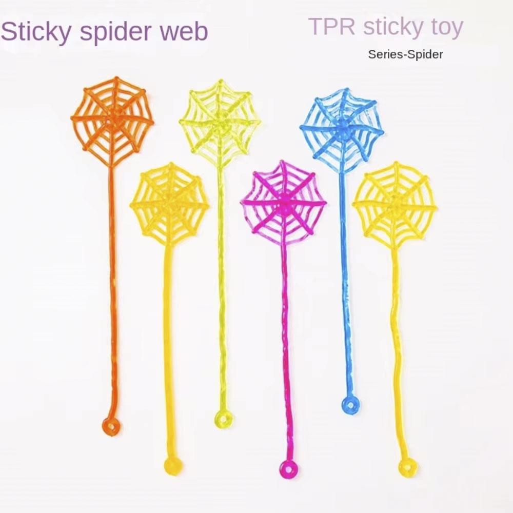10/30 Pcs Fun Sticky Spider Web Tricky Party Favor Decorations – Ideal for Kids' Birthday Parties & School Prize Gifts