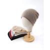 Women Knitted Hats Solid Color Rolled-up Thickened Warm Ear-protecting Cashmere Hats Autumn Winter Outdoor Wear Caps for Unisex