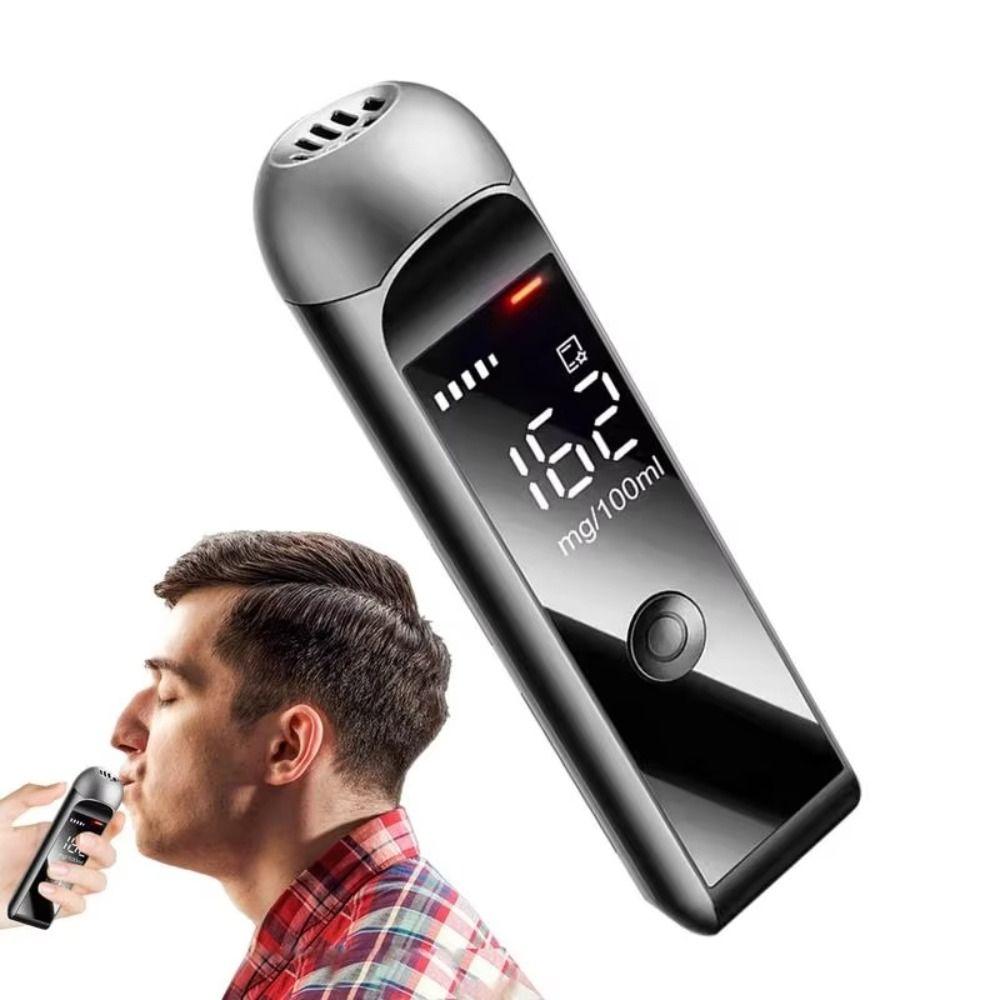 High Accuracy Breath Alcohol Tester Digital Display Digital Breathalyzer Road Safety