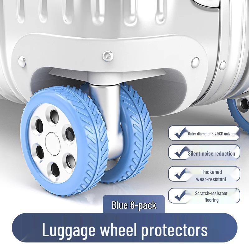 Silicone Silent Luggage Wheel Cover - Universal Replacement Accessory