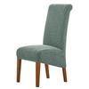 Thickened Elastic Chair Cover for High-Back Dining Chairs - Leaf Pattern