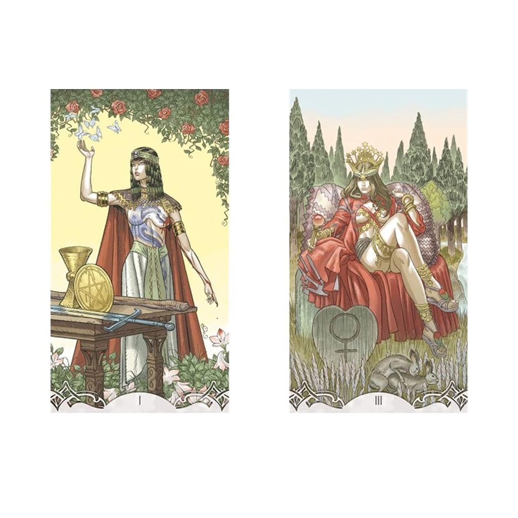 Kancharo 78-Card Tarot Card Set [Erotic Fantasy Tarot] Includes Japanese Tarot Card Instructions & Pouch (Authentic)