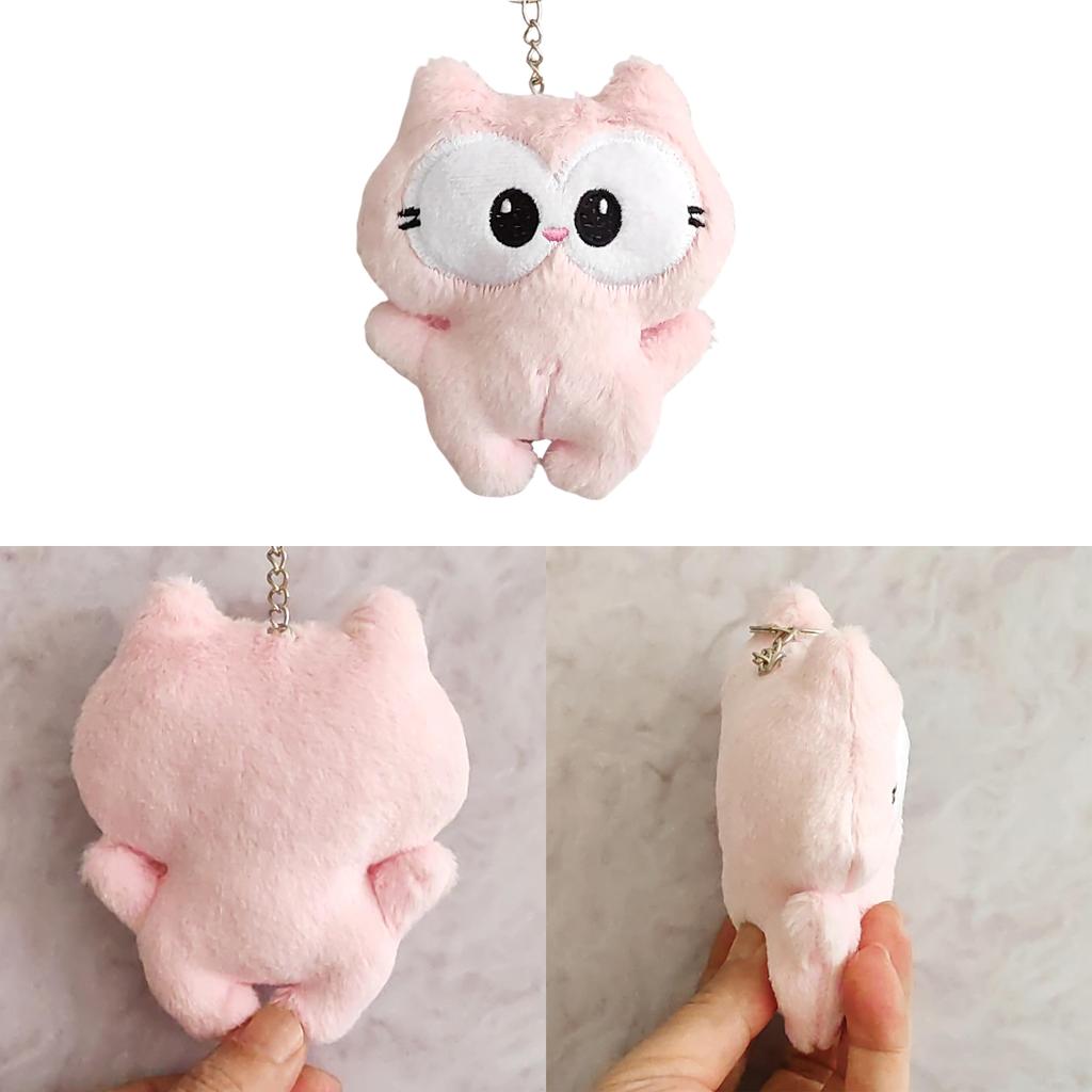 Garfield Plush Pink Keychain Stuffed Animal Doll Pendant For Kids Decoration