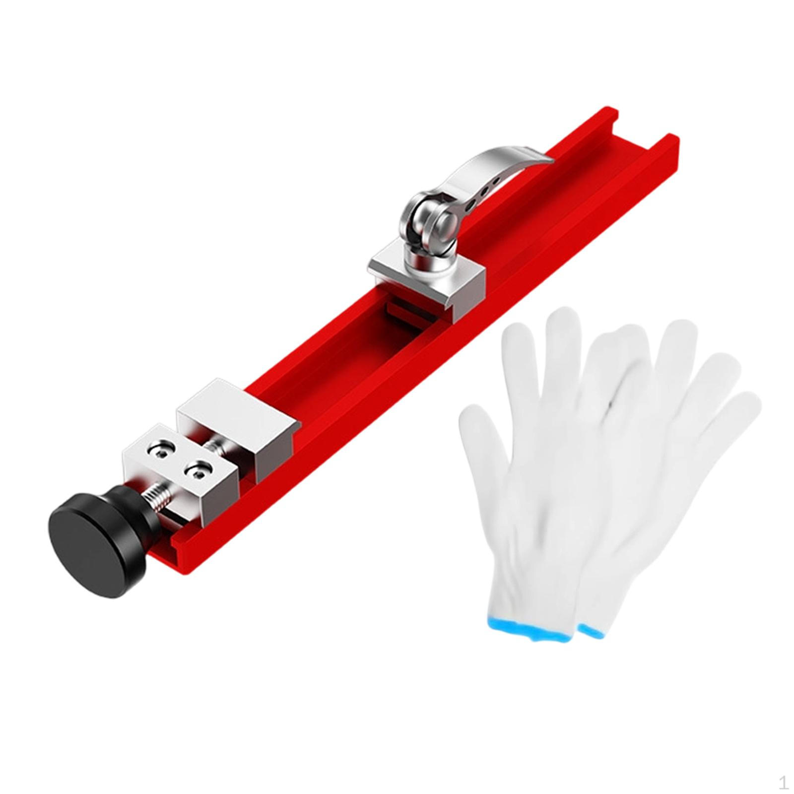 

Adjustable Circular Saw Guide, Aluminum Alloy Milling Positioning Clamp for Woodworking 24cm