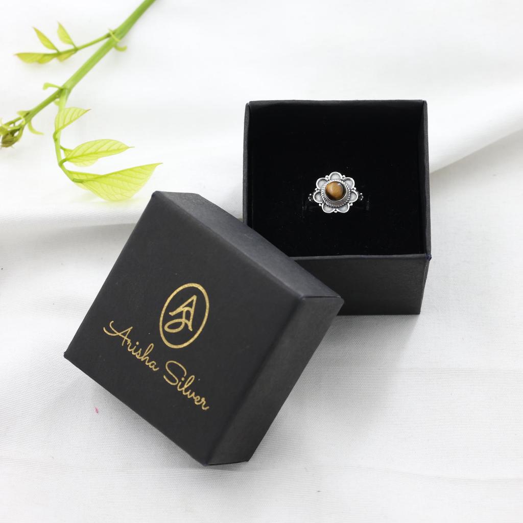 Tiger Eye Silver Handmade Ring, Silver Jewelry, 925 Sterling Silver Handmade Jewelry, Women Ring, Gift For Her Ar8951