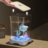 Betta Fish Tank High Transparency Desktop Fish Bowl Small Landscape Fish Tank Fish Breeding Tank for Living Room Office