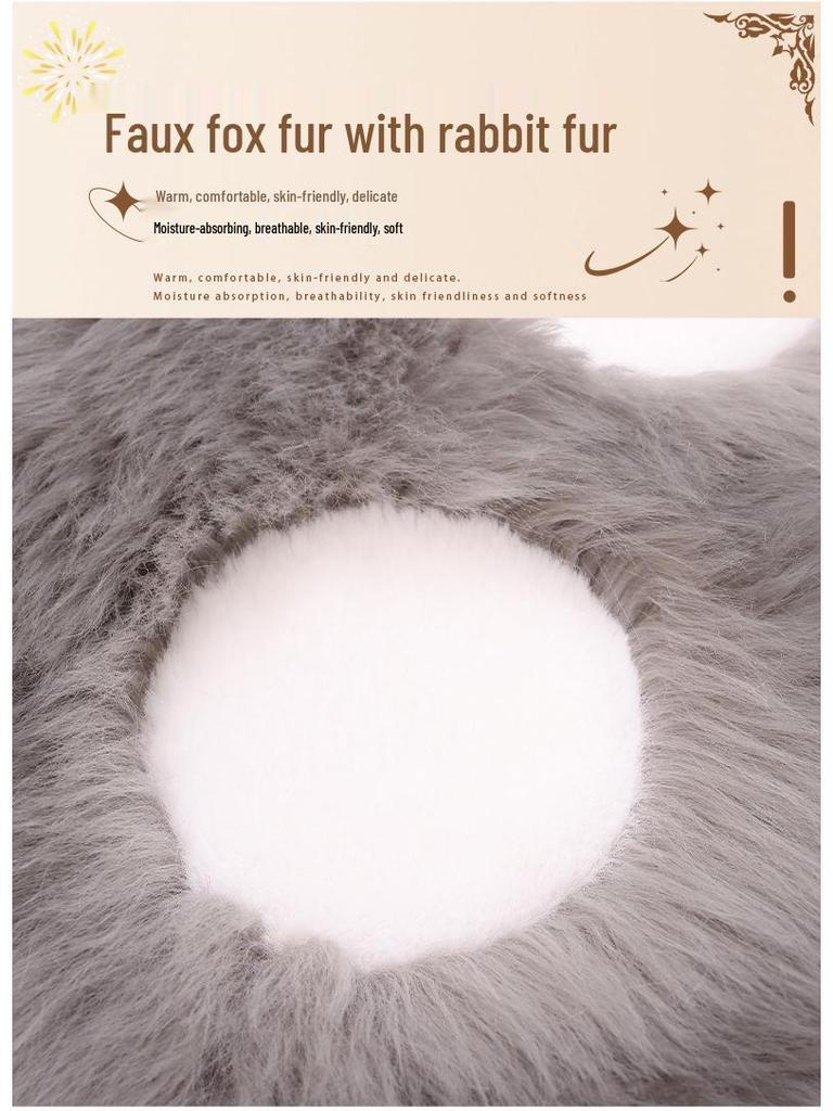 Cat Paw Rug - Skin-Friendly, No Shedding, Machine Washable, Imitation Rabbit Fur Blend for Bedroom/Sofa/Living Room Floor Mat