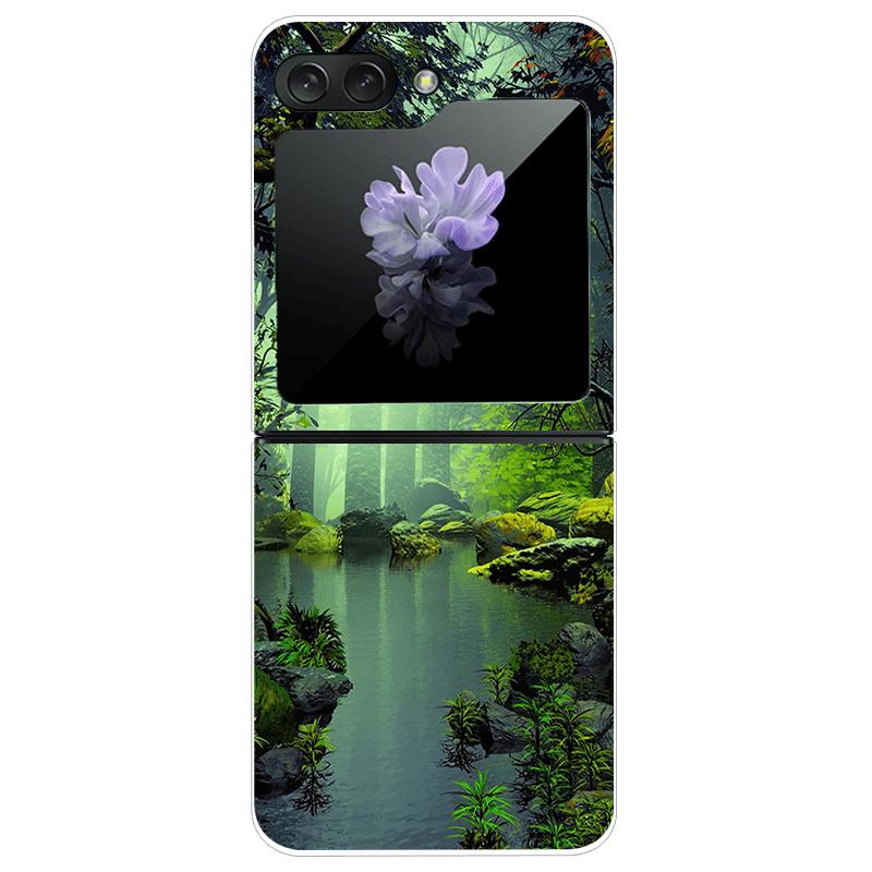 Clear Phone Case For Samsung Galaxy Z Flip7 Fashion Hard PC Silicone Cover For Galaxy Z Flip 7 5G ZFlip7 Transparent Protector