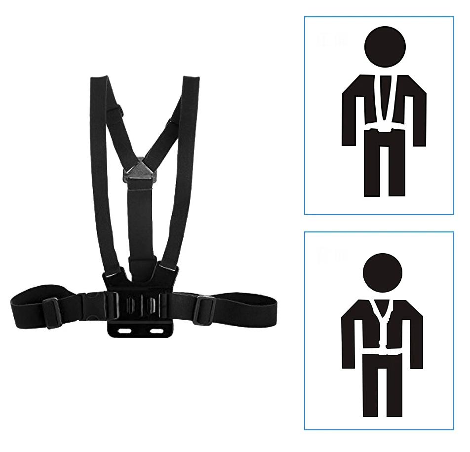 Harness Chest Mount for Gopro Hero 12 11 10 9 8 7 6 5 4 Dji Pocket Hero Osmo Action Sjcam Sj4000