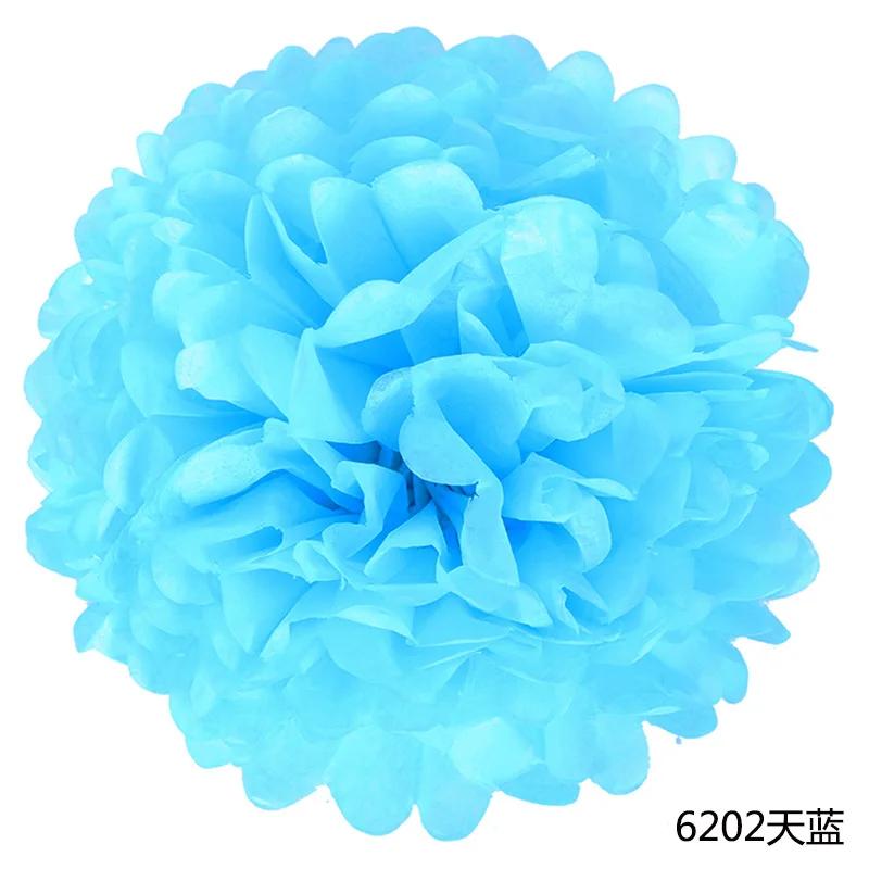 6-14inch(15-35cm) Handmade Tissue Party Flower Ball Decoration Paper Pompoms Wedding Decorative Baby Shower Birthday Favor Decor
