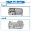 X Autohaux 1 Pc No.2152023601 Engine Oil Pan for Hyundai Elantra Aluminum Alloy Silver Tone