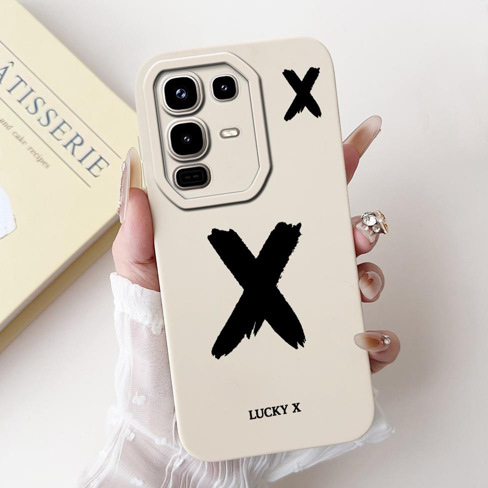 

6.78 For Infinix Note 50s Case X6870 Silicone Simple Fashion Letters Painted Shockproof Bumper For Infinix Note 50s Back Cover Note 50s X6870