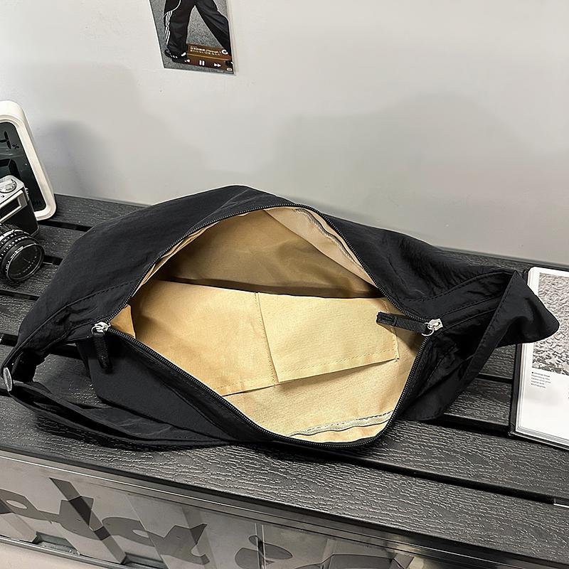 Men's Nylon Crossbody Bag Women's Large Capacity Tote Bag Student Book Bag Commuter Shoulder Bag