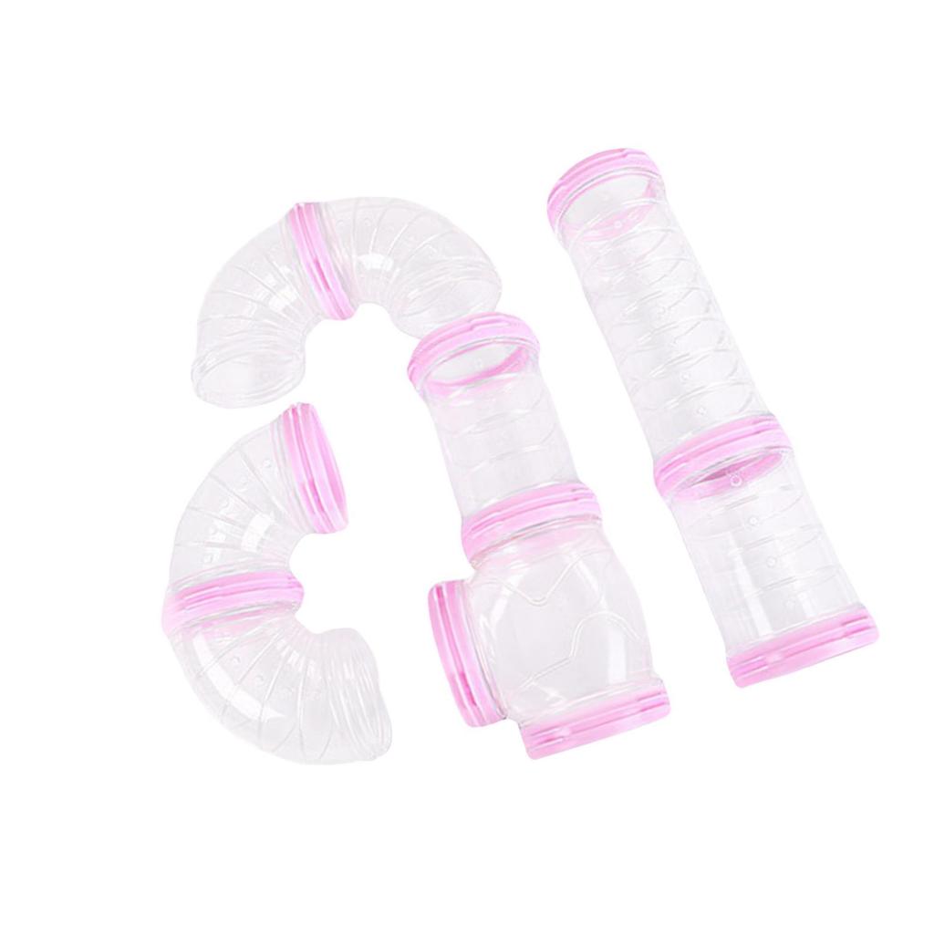 DIY Plastic Hamster Tubes Set 8Pcs Connected Tunnels for Training