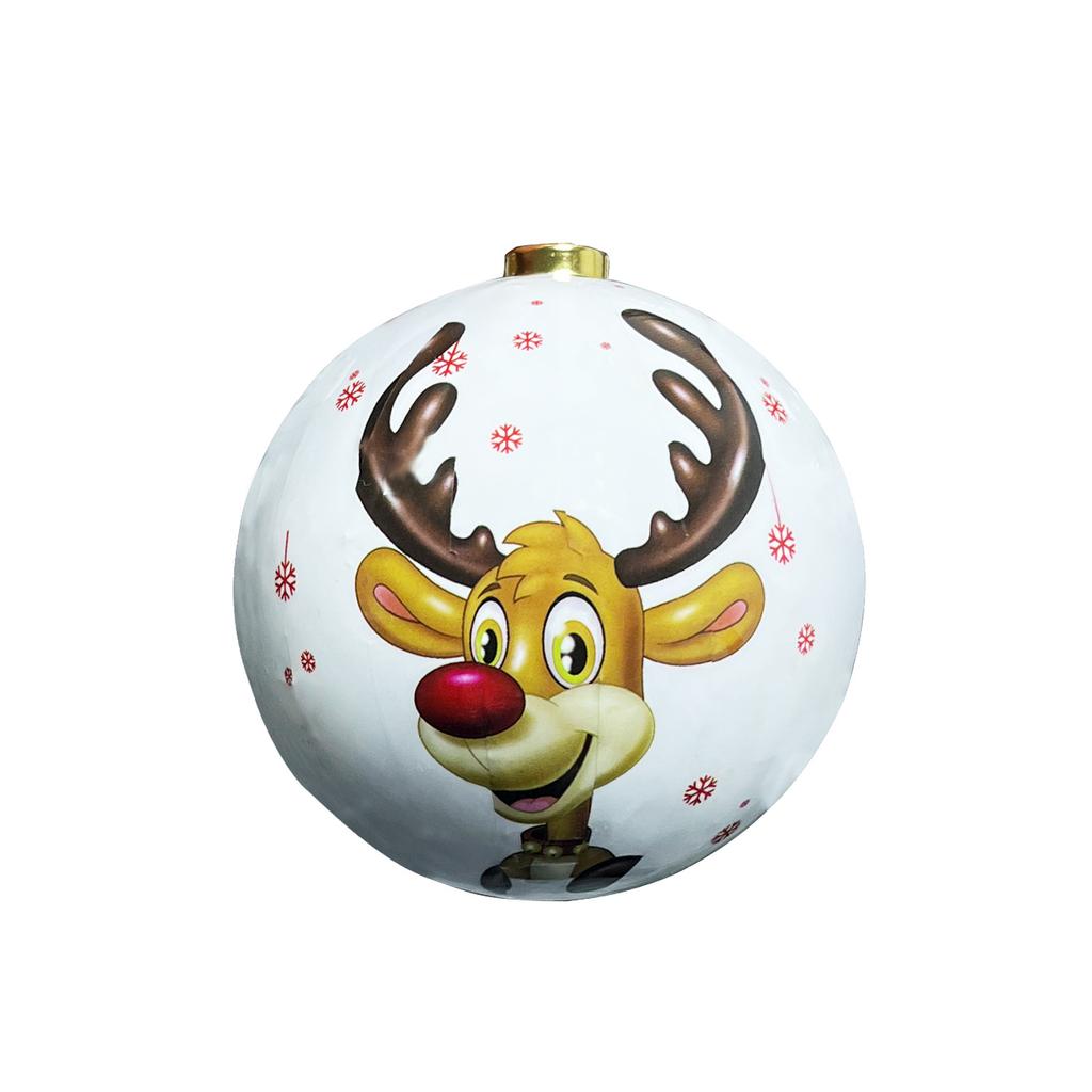 8CM Cm Christmas Ball Ornaments Creative Christmas Tree Decorations Household Outdoor Fun Pvc Inflatable Toy Ball Christmas Gift