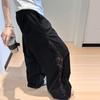Lace Splicing Quick-drying Overalls Women's New Summer Elastic Waist Versatile Loose Sports Pants