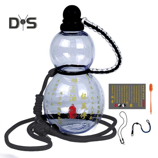 

Бутылка для воды из тыквы объемом 800 мл с ремешком на талию, веревкой, чашкой, кистью, подвеской, самодельной наклейкой, герметичной, тритановой, многоразовой, винтажной, в китайском стиле, король обезьян Укун чистый