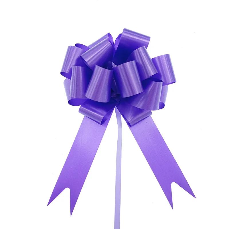 30pcs Christmas Garland Flower Ribbon Holiday Wedding Party Gift Box Packaging Ribbon Stereoscopic Spherical Hand Pulled Flower