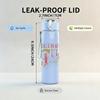 1PC Jethro Tull Retro Band Text Logo Print 750ml Portable Sports Water Bottle Leakproof Gym Outdoor Travel Drink Cup