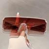 Y2K Decoration Wrapped Shades for Women's Stylish Punk Design Oversize Sunglasses Outdoor Sports Driving Sunglasses