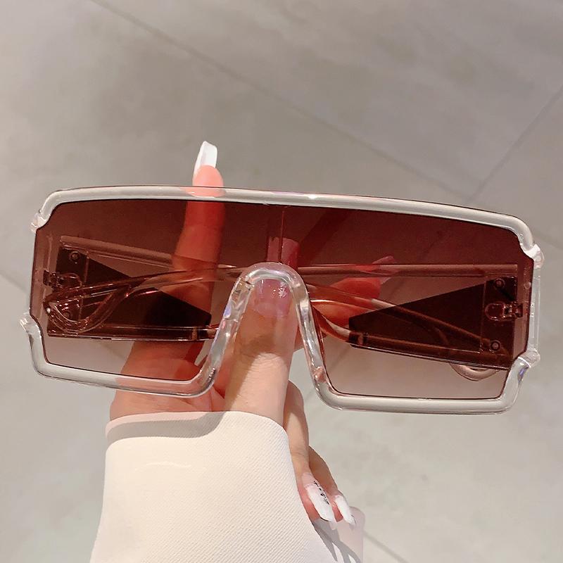 Y2K Decoration Wrapped Shades for Women's Stylish Punk Design Oversize Sunglasses Outdoor Sports Driving Sunglasses