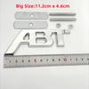 3D Metal ABT Logo Grill Emblem Car Trunk Badge For Hot VW Golf 5 T6 S5 C8 Q8 RS6 SQ5 Q5 Q7 RS4 A3 8V A6 ABT Sticker Accessories