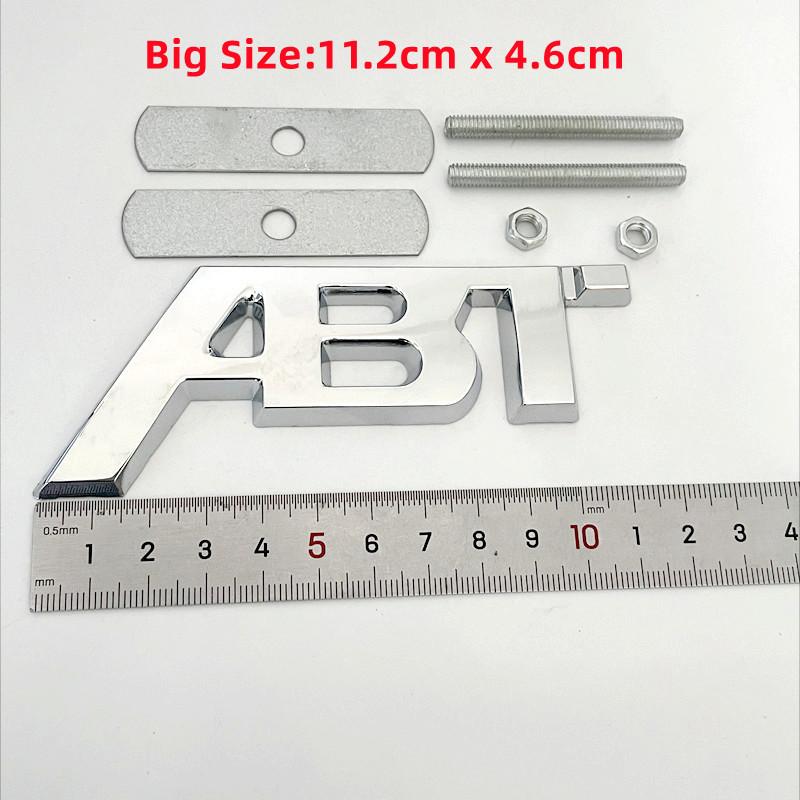 3D Metal ABT Logo Grill Emblem Car Trunk Badge For Hot VW Golf 5 T6 S5 C8 Q8 RS6 SQ5 Q5 Q7 RS4 A3 8V A6 ABT Sticker Accessories