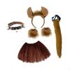 Animal Ears and Long Tail Cosplay Props for Masquerade Fancy Party Performance