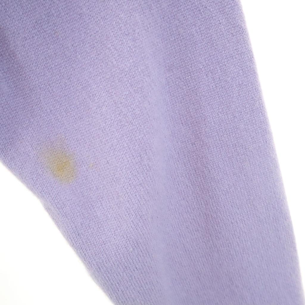 HERMES Made in Italy 100% cashmere Long sleeve Half zip knit L sweater Men's Used