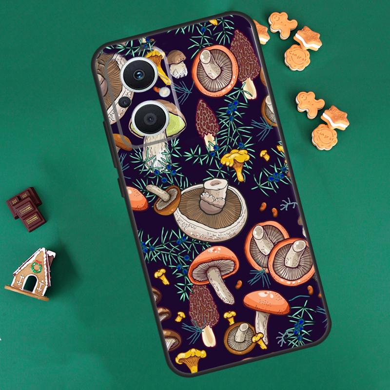 Mushroom Forest Case For OPPO Reno 14 13 12 11 F 10 Pro 8T 8 7 Lite Cover For OPPO Find X8 X6 X5 X9 Pro Coque