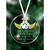 1pc "I Loved You Your Whole Life" Dog Paw Print Angel Wing Halo Acrylic Pendant Decor, Pet Memorial Ornament, Tree Ornament, Gift For Loss Of Cat Dog