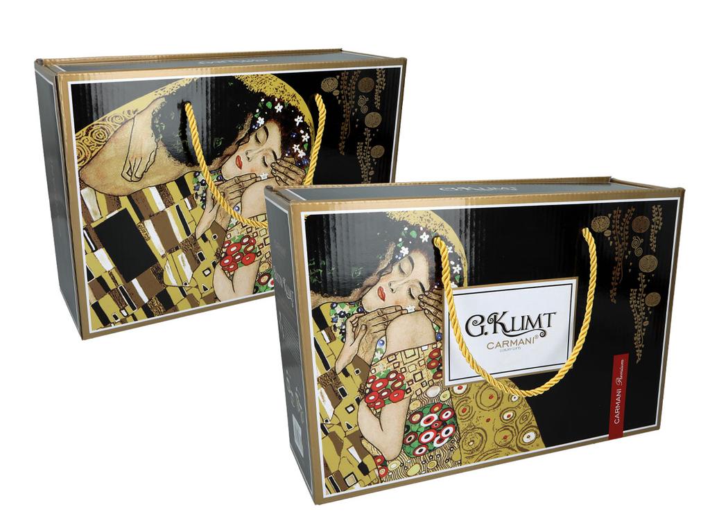 Sada 2 Porcelánových Hrnků Gustav Klimt Polibek Dárková Sada