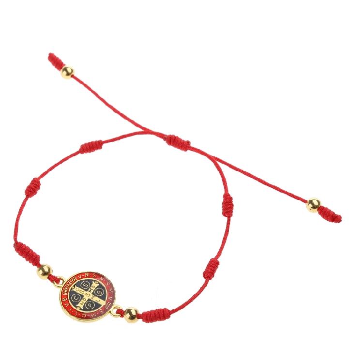 Handmade String Rosary Bracelets Adjustable Luck Bracelet Prayer Jewelry Gift