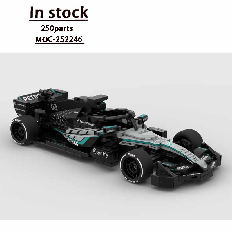 

MOC-252246 New Classic W17 Sports Racing Car Building Block Model 250 Parts Boys Children s Birthday Christmas Toy Gift