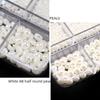 6-Grid Nail Art Pearl Ab Symphony Semicircle Abs Pearl Small Steel Ball Mixed Nail Jewelry
