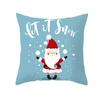 Christmas Christmas Hat Decoration Pattern Print Home Decor Cushion Cover Living Room Sofa Pillow Cover Merry Christmas