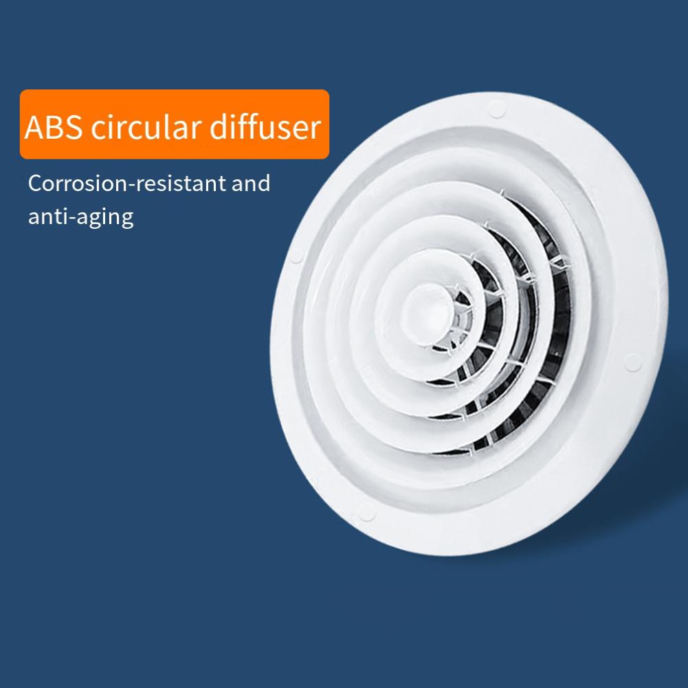 Adjustable ABS Ventilation Hood Round Ventilation Cover High Quality For Ducting Ceiling Wall Hole For Indoor Exhaust