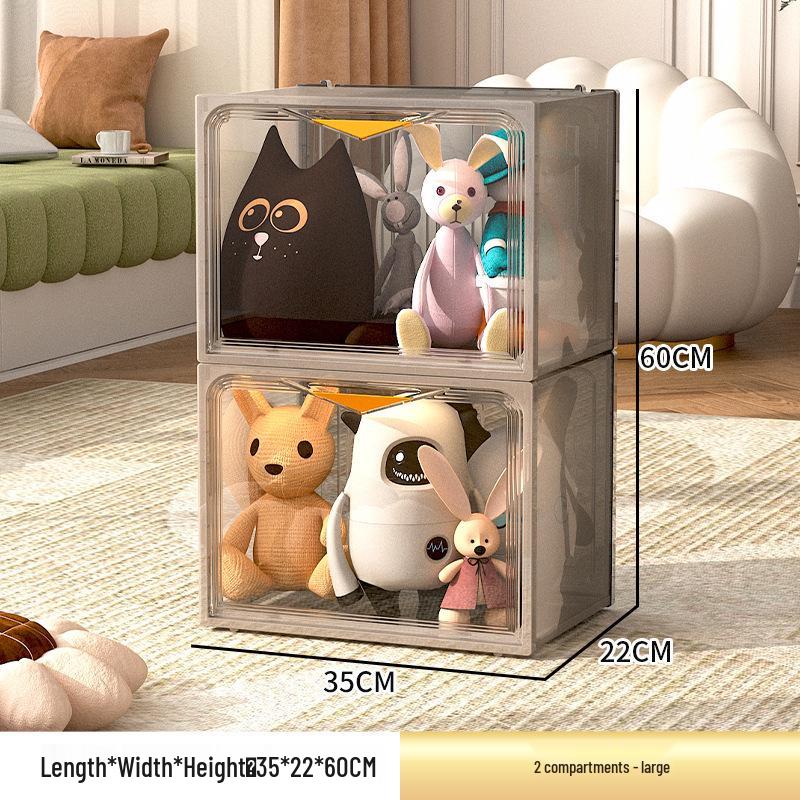Transparenter Plüschtier-Aufbewahrungskorb und Ausstellungsbox