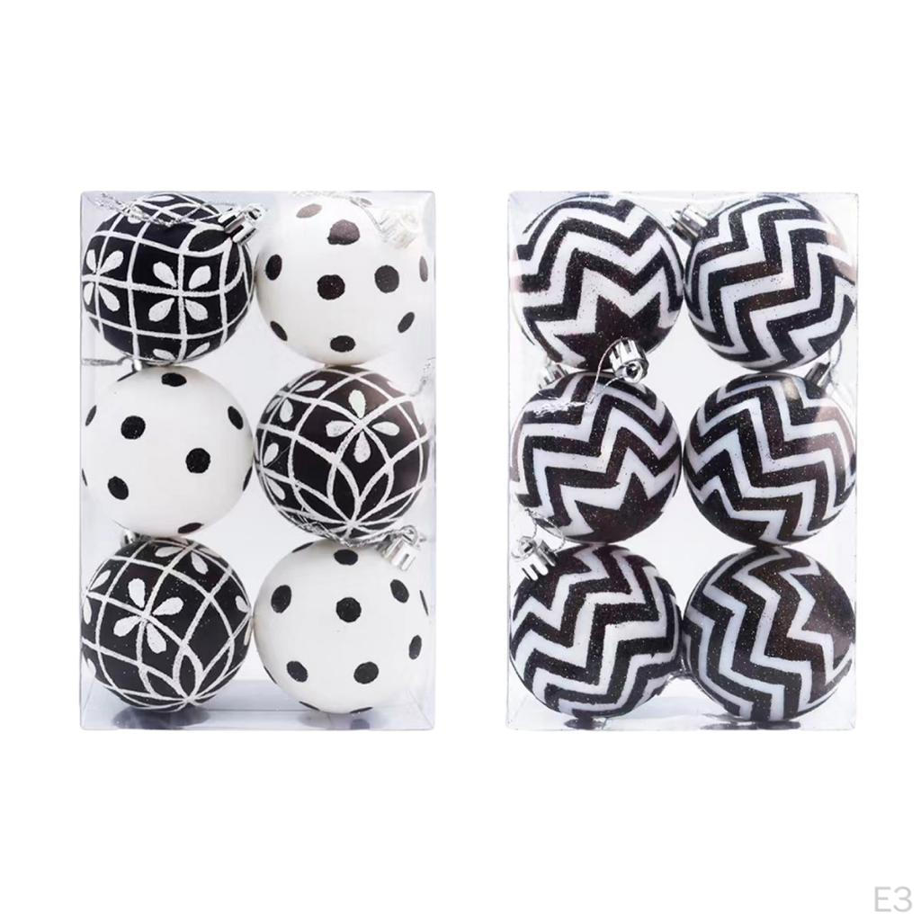 12 Pieces Christmas Ball Ornaments Xmas Decor Hanging Balls Lightweight Baubles for