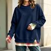 Damen Casual Langarm Sweatshirt Lockerer Pullover Top