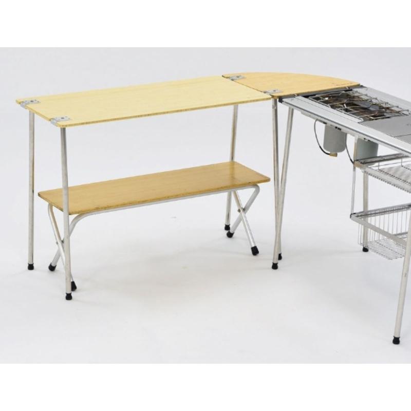 Snow Peak   Snow Peak Folding Shelf Long Bamboo Lv 066tr