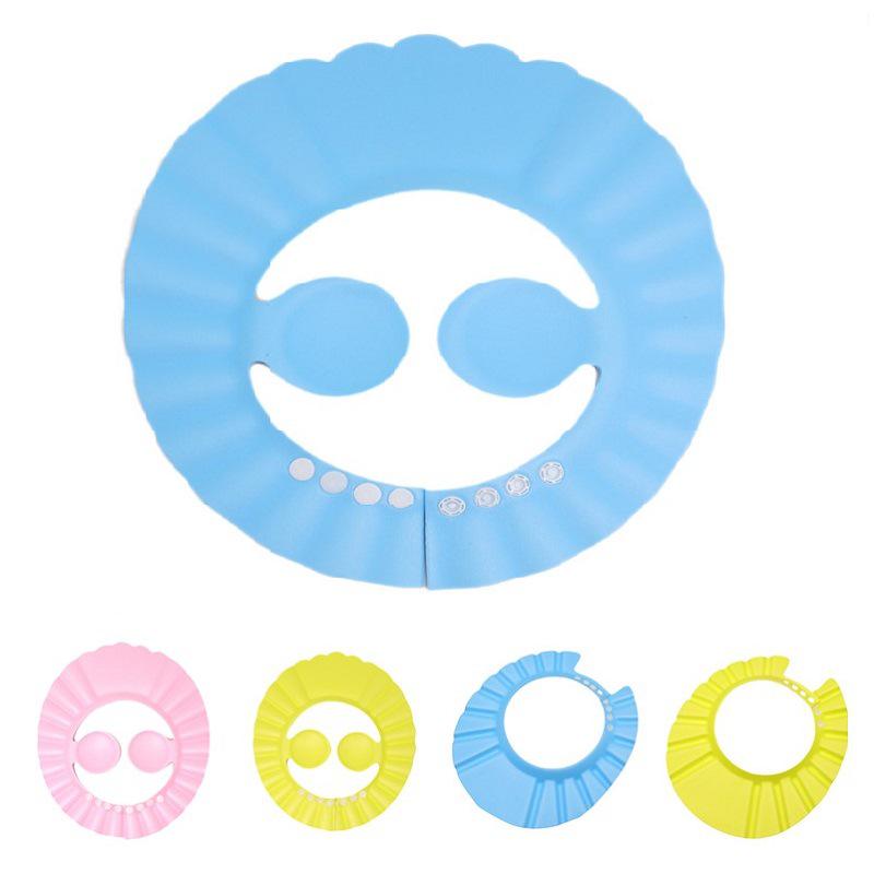 Mother & Baby 6-Style Adjustable Baby Bath Visor with Ear Protection for Children's Hair Washing